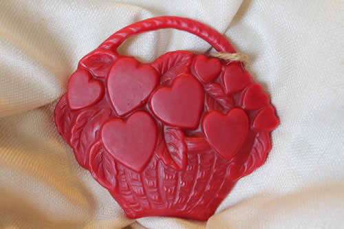 Red Basket of Hearts